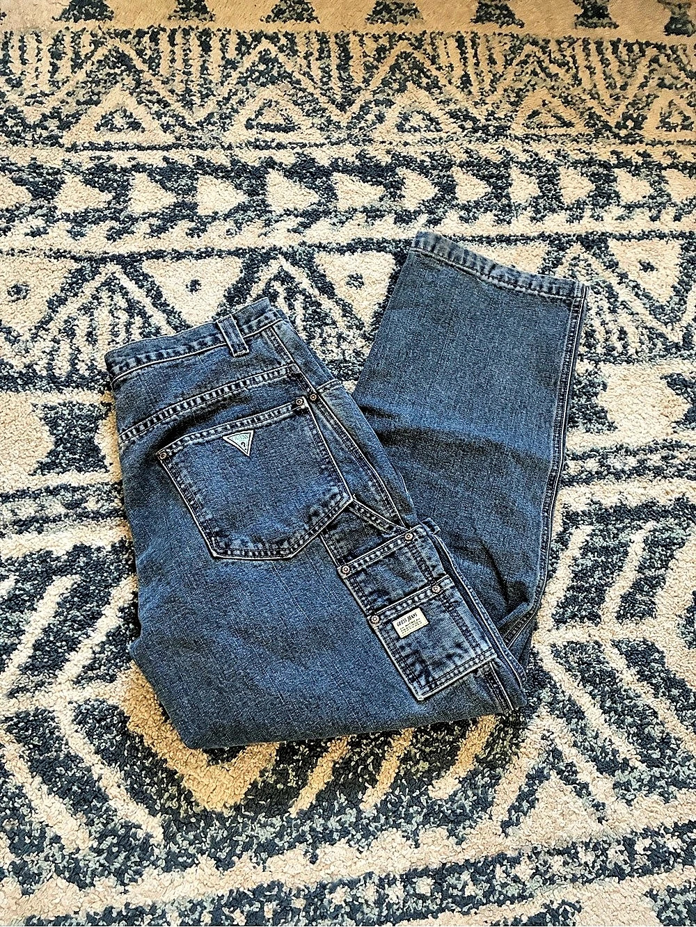 Guess Jeans Cargo Blue Waist 30
